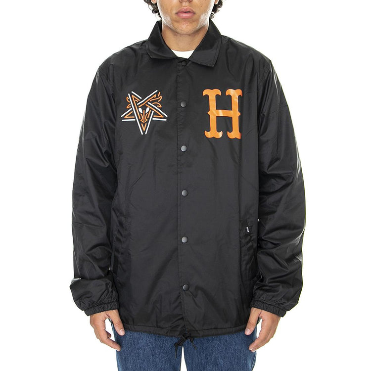 Huf x Thrasher Split Coaches - Giacca Uomo Nera JK00385-BLACK  HUF 