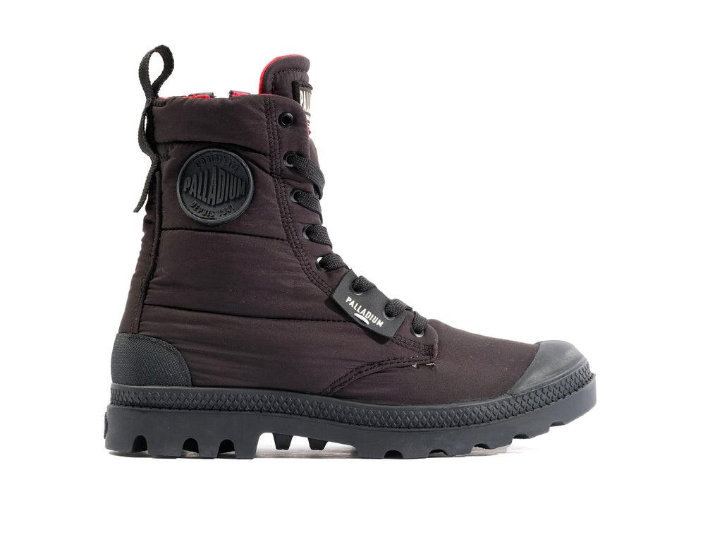 Pampa Hi Overcush Black / Black - Scarpe Stringate Profilo Alto Donna Nere PAS98864-001-M  PALLADIUM 