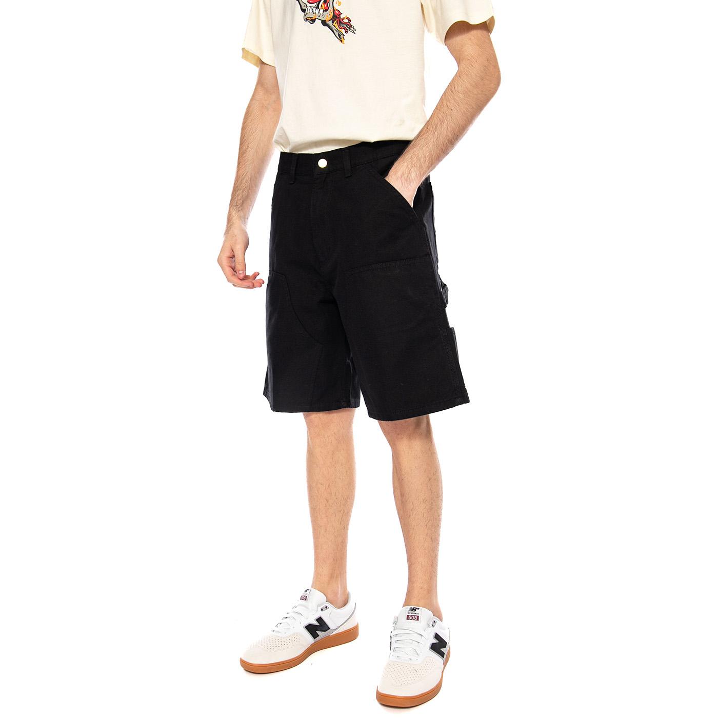 Double Knee Short Black - Bermuda Uomo Neri I034793 8902 CARHARTT WIP 