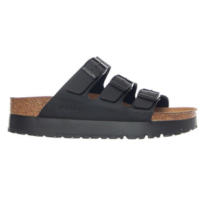 Florida III Platform Vegan Birko Flor Narrow Fit Black - Sandali Donna Neri 1029737 BLK BIRKENSTOCK 