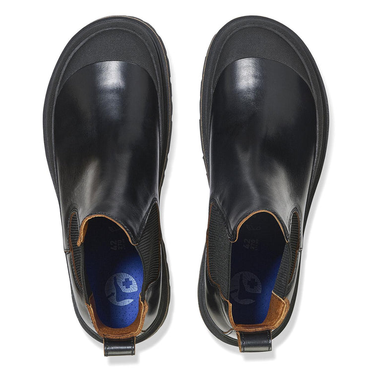 Prescott Slip On Men Black Pull Up Leather Boots - Stivaletti Uomo Neri 1025206 . BIRKENSTOCK 