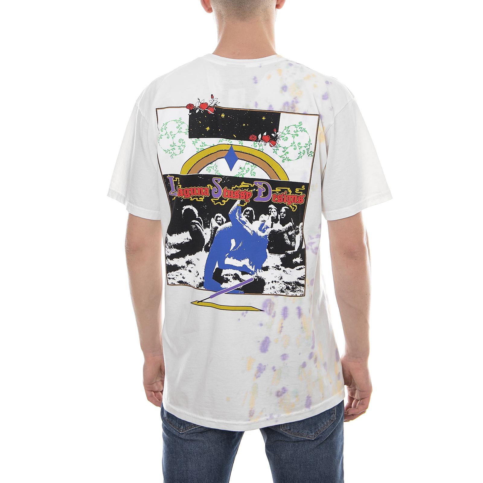 LSD TRIBE TEE NATURAL/PURPLE (TIE DYE) 1904253-NAT6 . STUSSY 
