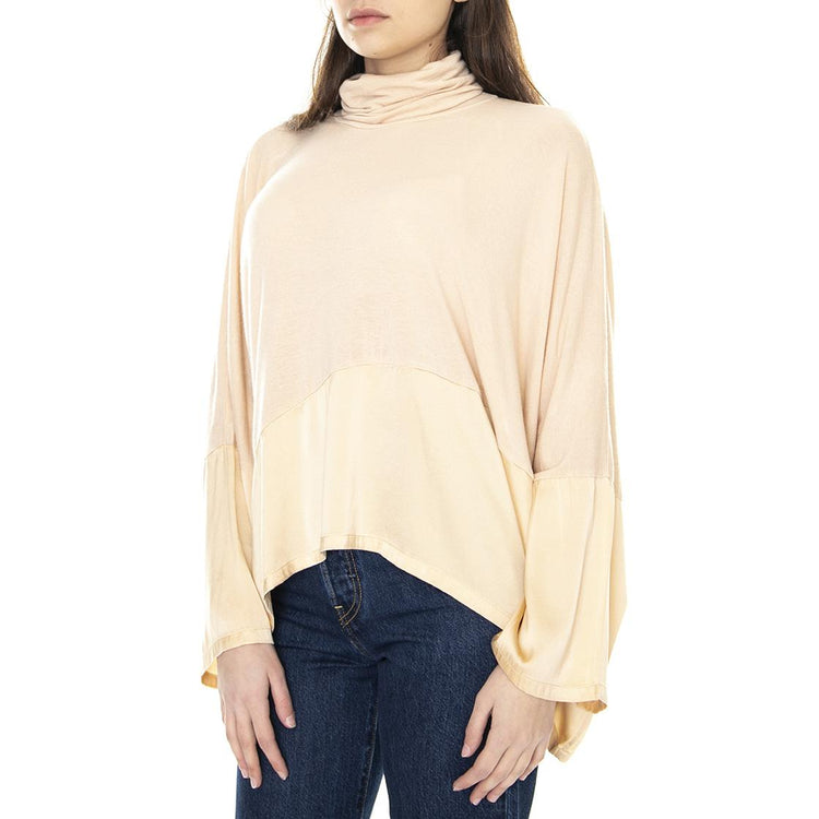 021SD64005 - Maglietta Dolcevita Collo Alto Donna Nocciola 021SD64005 -S3350  ALESSIA SANTI 