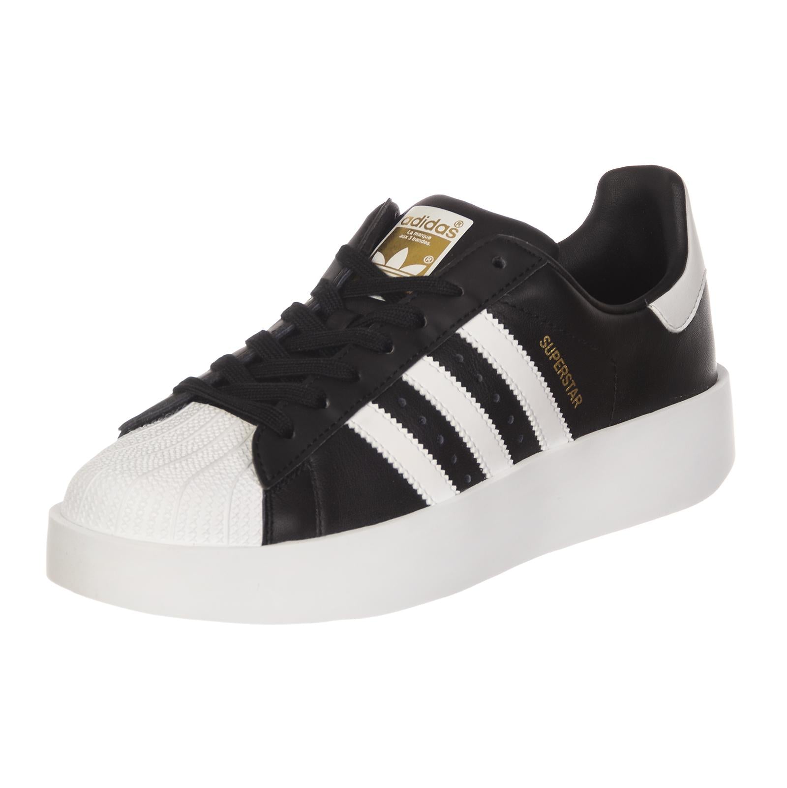 SUPERSTAR BOLD W CORE BLACK/FTWWHT/GOLDMT BA7667  ADIDAS 