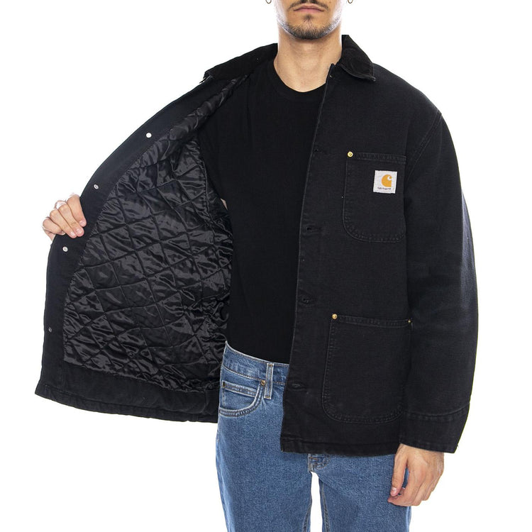OD Detroit Chore Coat Black / Black - Giacca Uomo Nera I035613.00E4O . CARHARTT WIP 