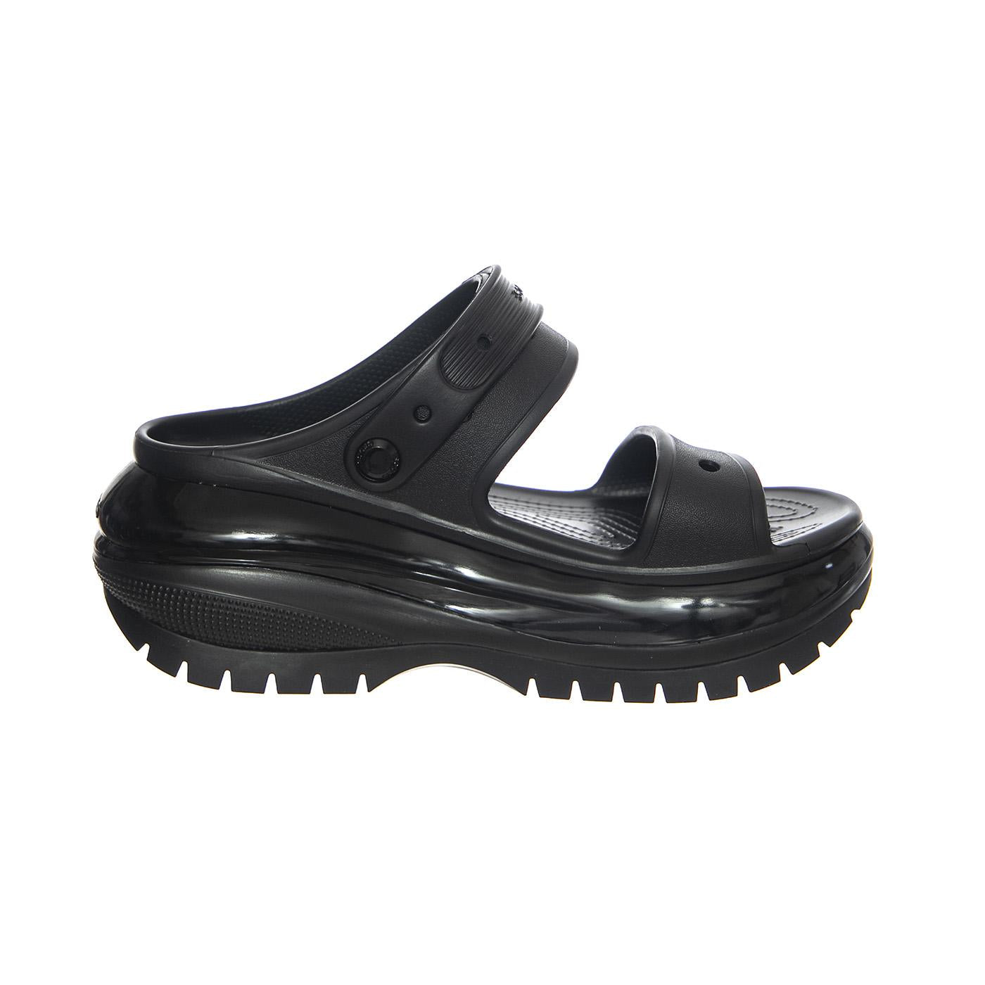 Classic Mega Crush Sandal W-BLK - Sandali Donna Neri CR.207989-BLK  CROCS 