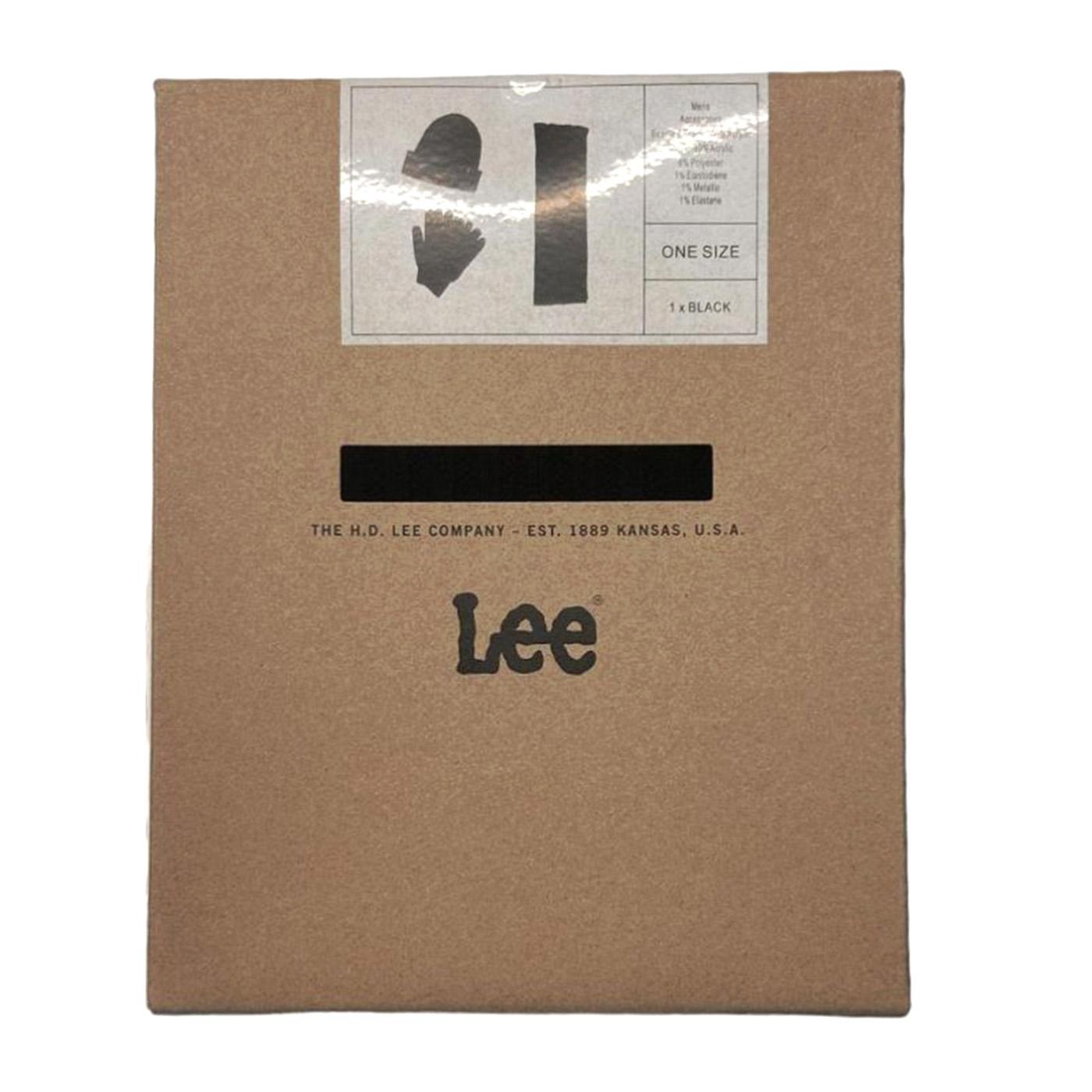 X-Mas Pack Black Os - Set Cappello, Scaldollo, Guanti Nero 112342469-BLACK  LEE 