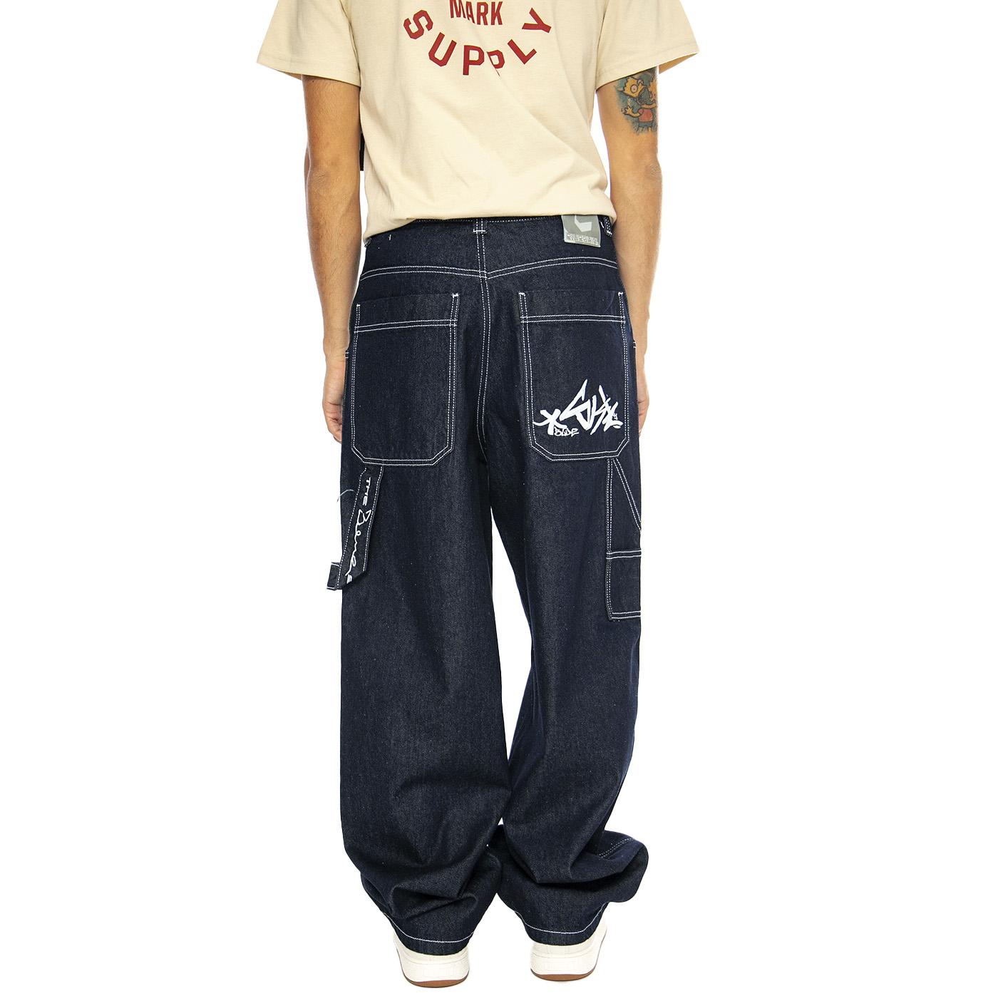 R-Bianco Alonato Eco Wash Blue - Pantaloni Denim Jeans Uomo Blu DENIMBLUE-001  BLUESKIN 