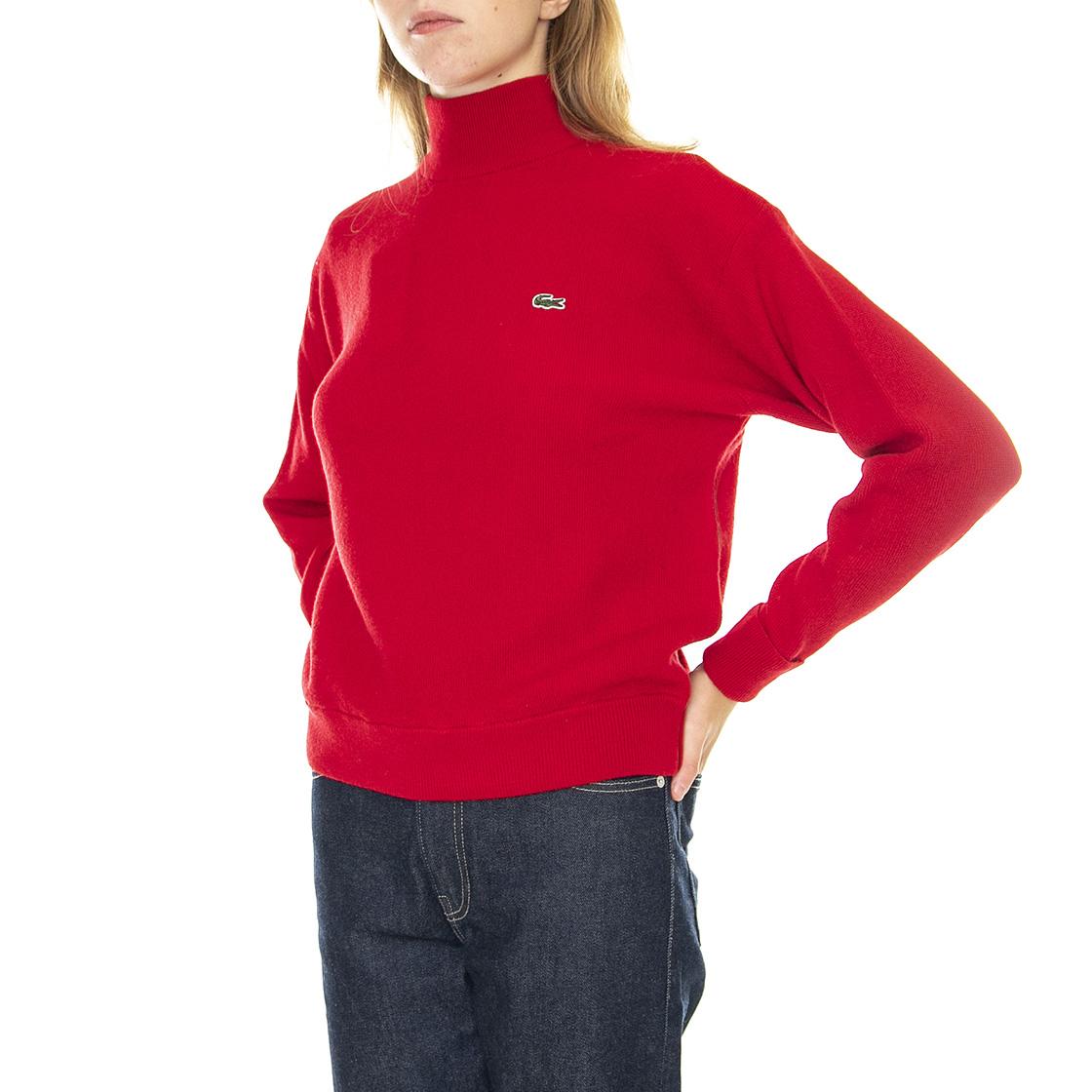 Pullover-240 - Maglione Collo Alto Donna Rosso AF9542-240  LACOSTE 