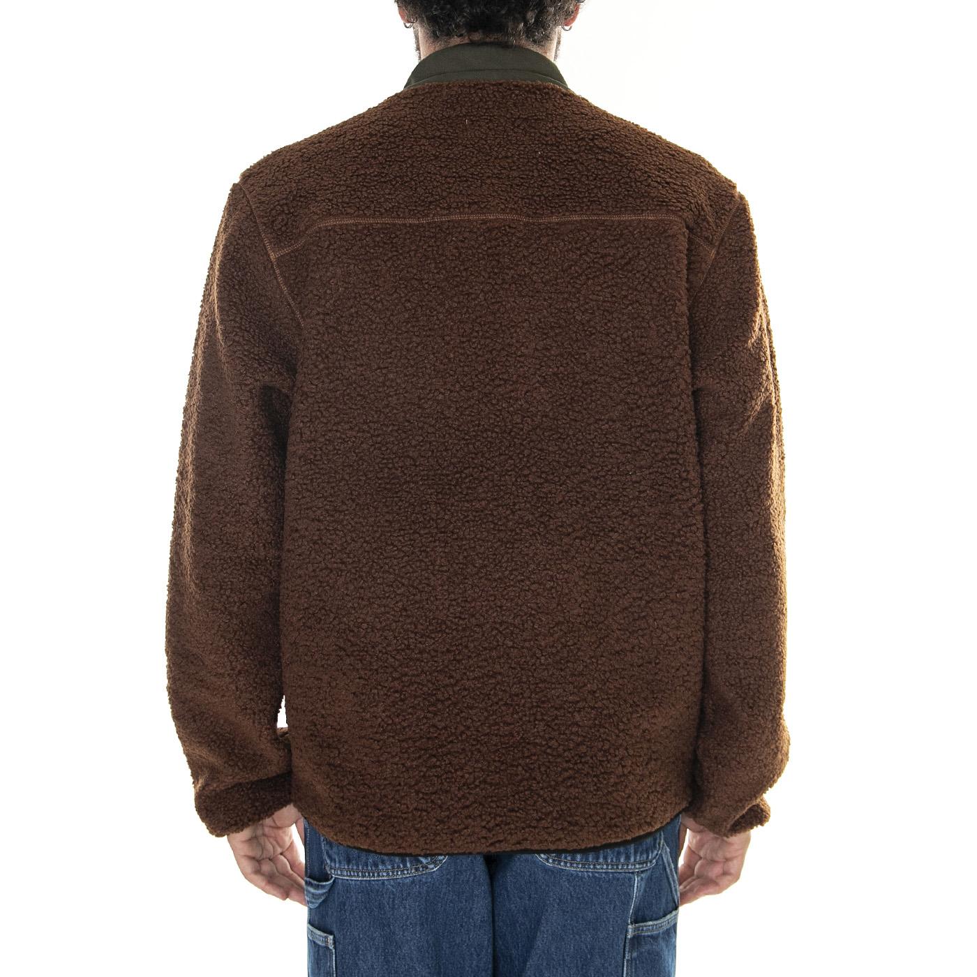 Full Zip Sherpa Brown - Giacca Uomo Marrone 6040068-13191  CAT 