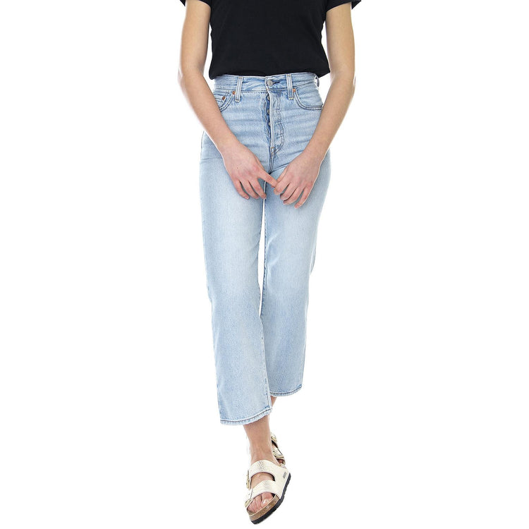 W Ribcage Straight - Denim Jeans Donna Blu 72693-0055  LEVIS 
