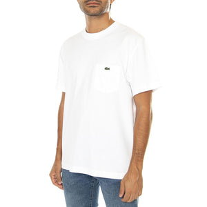 T-Shirt TH2827-001 - Maglietta Girocollo Uomo Bianca TH2827-001 . LACOSTE 