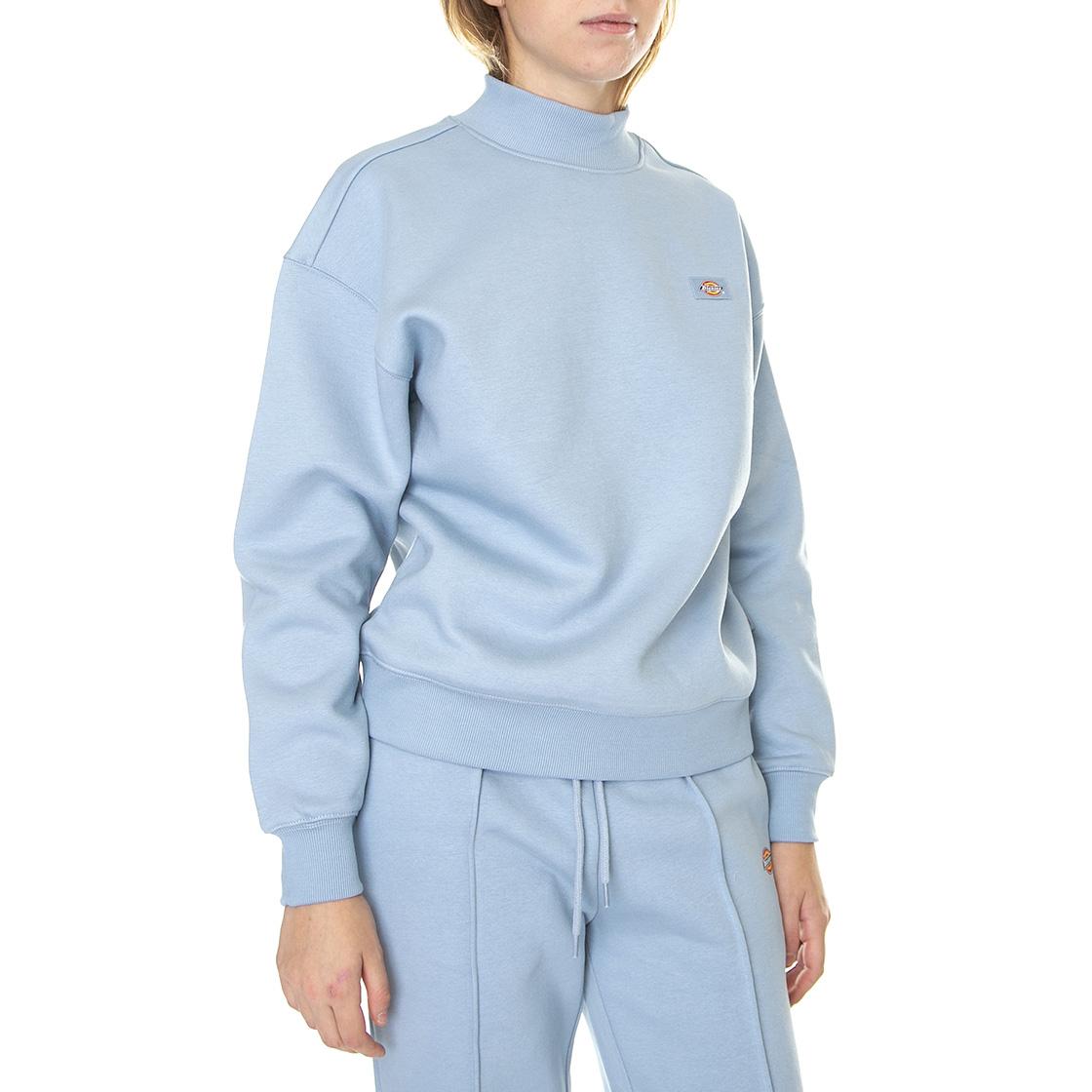 Oakport High Neck Sweat Ashley Blue - Felpa Mezzo Collo Donna Blu DK0A4XD5C991  DICKIES 