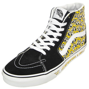 Ua Sk8-Hi Mooneyes Black / Yellow - Scarpe Stringate Profilo Alto Uomo Nere / Gialle VN0A5JMJY231  VANS 