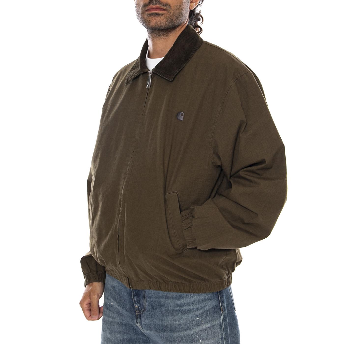 MADISON RIPSTOP JACKET DARK BEECH / BLACK - Giacca Uomo Verde I036804 3TUGD CARHARTT WIP 
