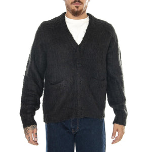 M' Patron Cardigan Black - Cardigan Uomo Nero 151010025-BLK  OBEY 