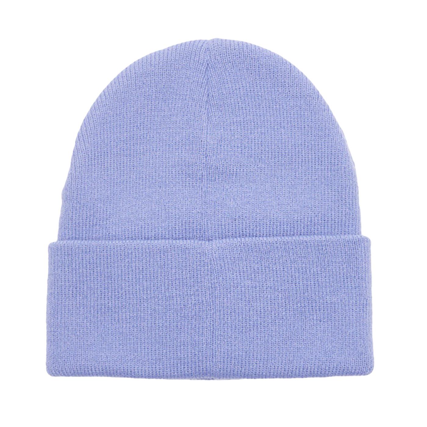 Icon Patch Cuff Beanie Beetroot Digital Violet - Cappellino in Maglia Rasata Viola 100030198 DIV OBEY 