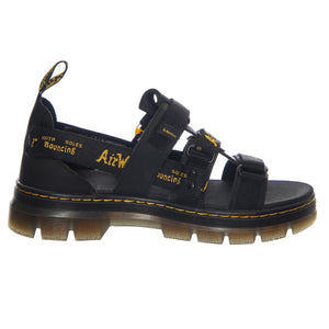 Pearson II Black Leather Webbing - Sandali Uomo Neri 30882001  DR.MARTENS 