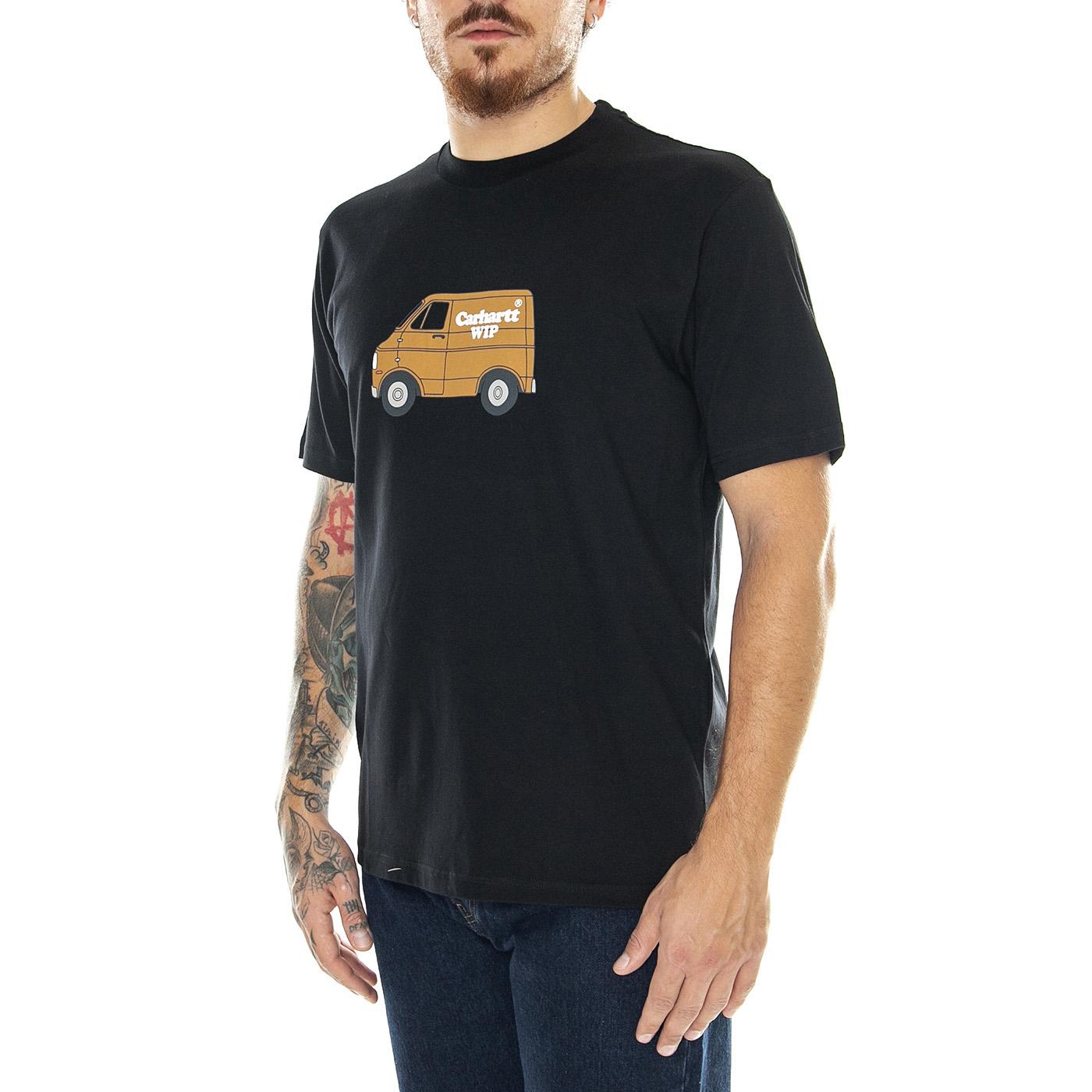 S/S Mystery Machine T-Shirt Black - Maglietta Girocollo Uomo Nera I032385.89XX  CARHARTT WIP 