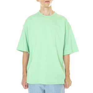 M' SJ Script Logo Backprint Peached Tee Green - Maglietta Girocollo Uomo Verde 6037514/231-00  SEAN JOHN 