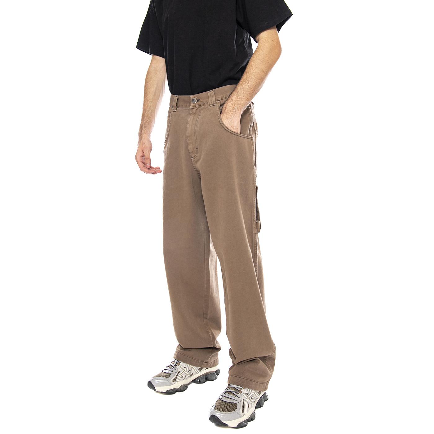 Pant. Baggy T. Bull Tinto Fango - Pantaloni Uomo Marroni R.BIANCO-L-BULL-00F . BLUESKIN 