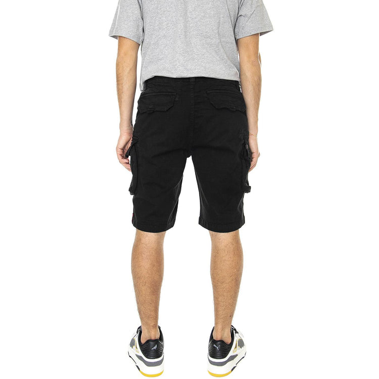 M' Crew Short Black - Bermuda Uomo Neri 176203-03  ALPHA INDUSTRIES 