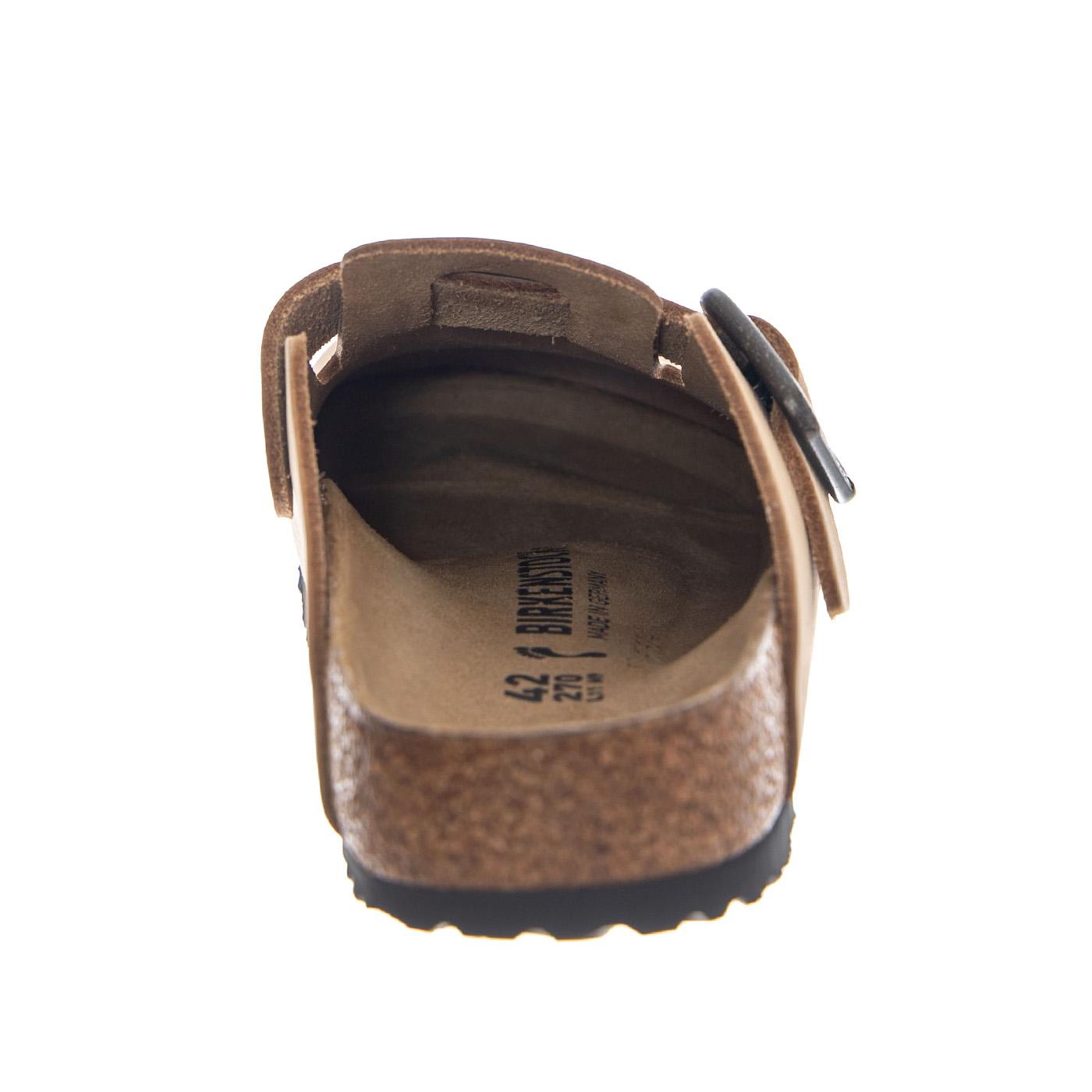 BOSTON WB NUBUCK LEATHER NARROW FIT SANDCASTLE - Sandali Unisex Beige 1031573 SDL BIRKENSTOCK 