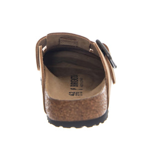 BOSTON WB NUBUCK LEATHER NARROW FIT SANDCASTLE - Sandali Unisex Beige 1031573 SDL BIRKENSTOCK 