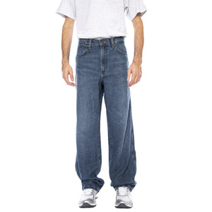 Loose Straight Retro Blue Denim Jeans - Pantaloni Uomo Denim Jeans Blue 112371018 . WRANGLER 