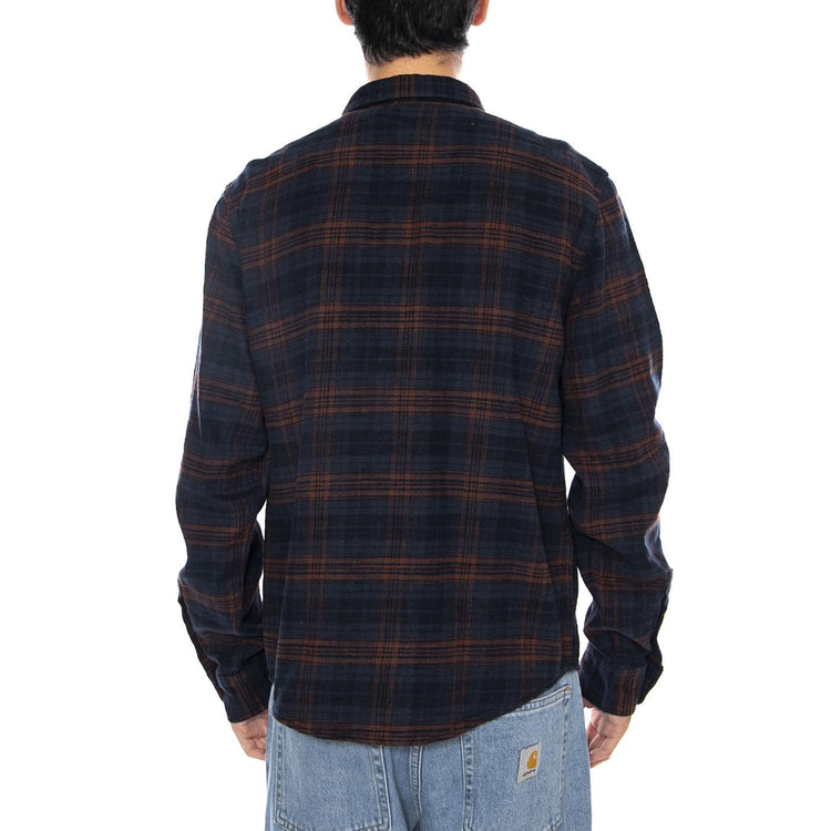 Clean Western Shirt Luxe Rivet Navy - Camicia a Quadri Uomo Blu / Multicolore 112371318 . LEE 