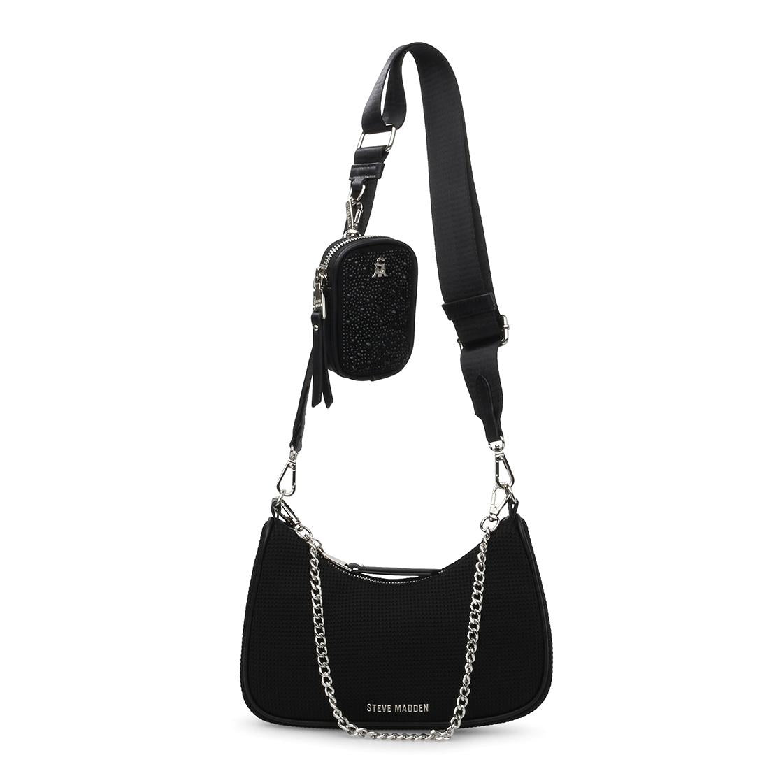 BVital-M - Borsa a Tracolla Nera SMABVITAL-M-BLK  STEVE MADDEN 
