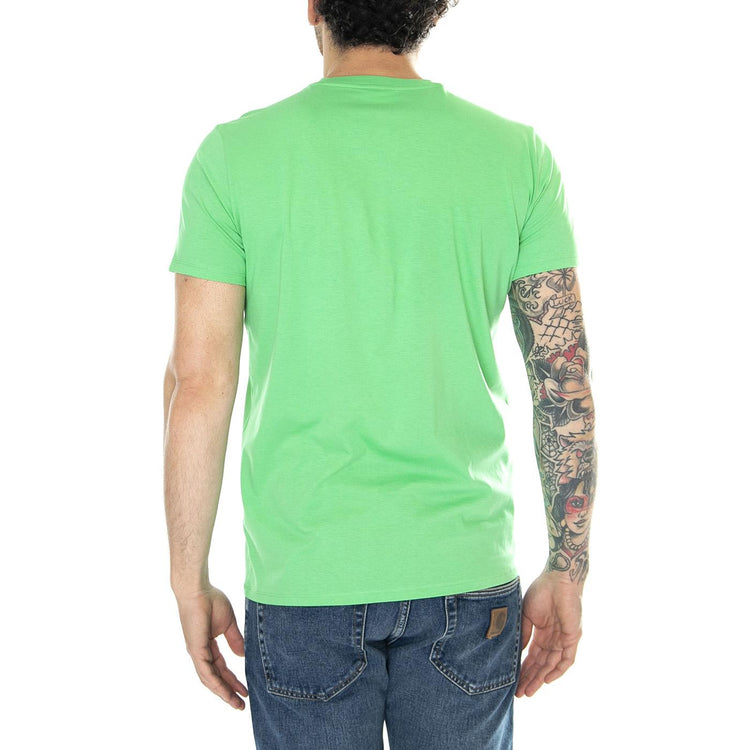 T-Shirt UYX Green - Maglietta Girocollo Uomo Verde TH6709-UYX  LACOSTE 