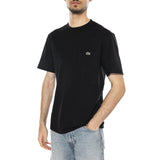 T-SHIRT BLACK - Maglietta Girocollo Uomo Nera  Uomo LACOSTE