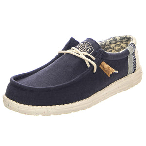 M' Wally Break Stitch 410 - Scarpe Stringate Profilo Basso Uomo Blu HD.40015.410  HEY DUDE 