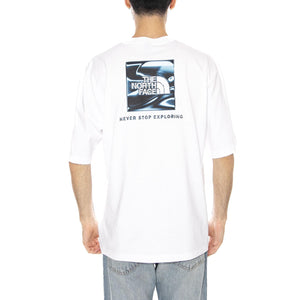 M LQD BOX NSE OS SS TEE - Maglietta Girocollo Uomo Bianca NF0A8G9W FN41 THE NORTH FACE 