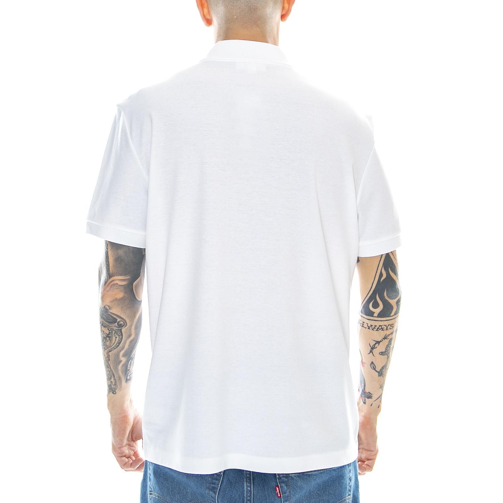 Basic Logo Mc-001 Polo White - Polo Uomo Bianca DH2050-001  LACOSTE 