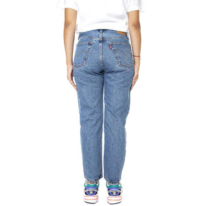 501 Crop Z0625 Medium Indigo Worn In - Pantaloni Denim Jeans Donna Blu 36200-0236 . LEVIS 