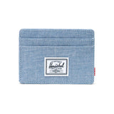 Charlie Cardholder Ashley Blue Crosshatch - Portacarte Blu  ACCESSORI HERSCHEL