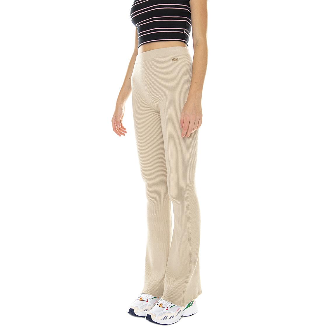Pant.Tuta-02S - Pantaloni Casual Donna Beige XF1122-02S  LACOSTE 