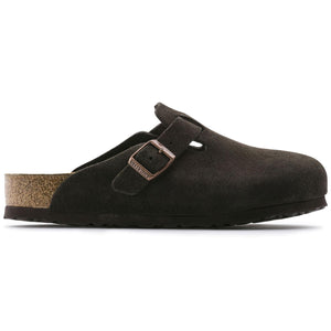 Mens Boston Soft Footbed Mocha Brown Sandals - Narrow Fit 660463 . BIRKENSTOCK 