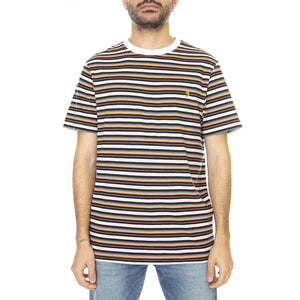 Zephir Multi Stripe SS Tee - Maglietta Girocollo Uomo Multicolore F4KSD008-814  FARAH 