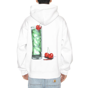 Hooded Jake Garcia Sweat White - Camicia con Cappuccio Uomo Bianca I035191.02XX . CARHARTT WIP 
