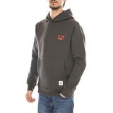 Logo Hoodie Military Olive - Felpa con Cappuccio Uomo Verde  Uomo CAT