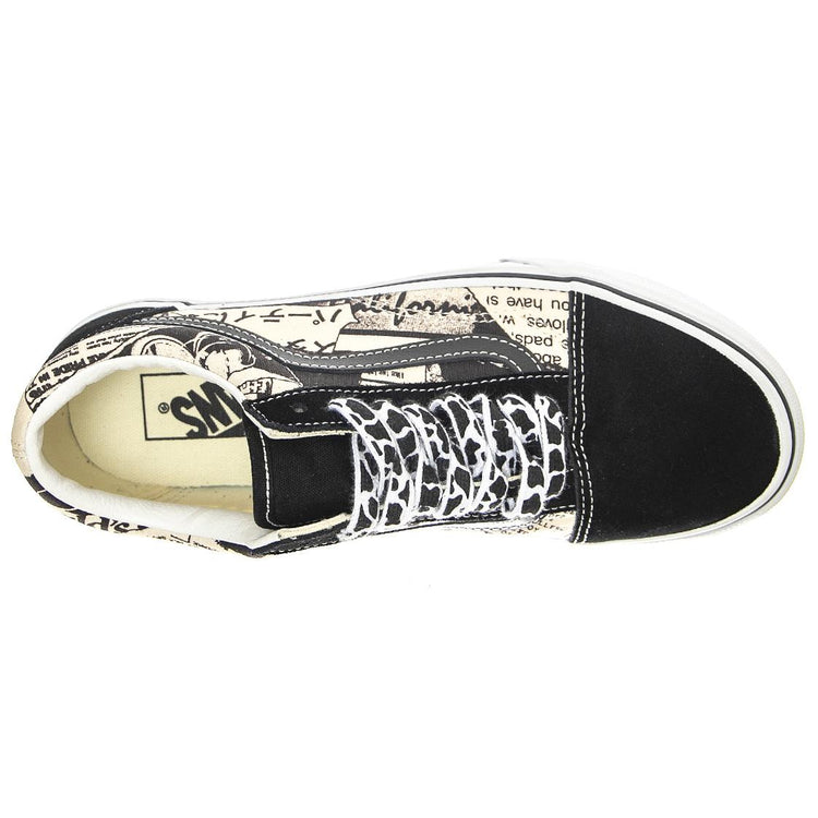 UA Old Skool VNCL Black / White - Scarpe Stringate Profilo Basso Uomo Nere VN0A5JMIBZW1  VANS 
