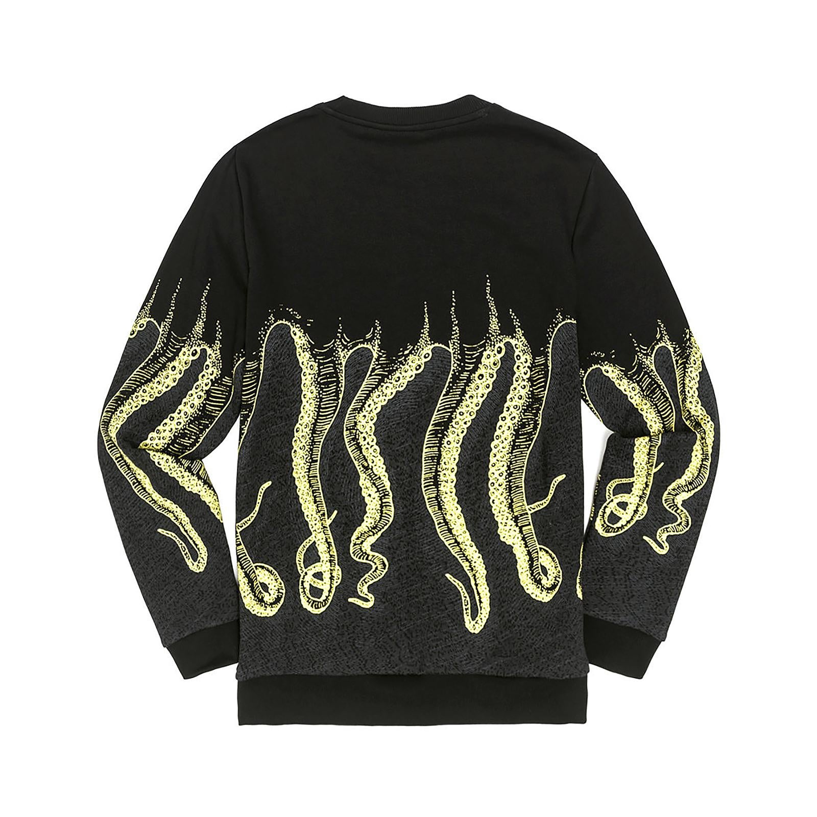 YELLOWGREY OCTOPUS CNC CREWNECK BLACK 18SOSC04-BLK  OCTOPUS 