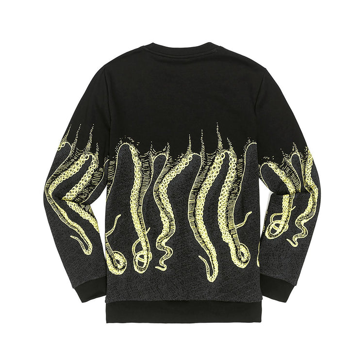 YELLOWGREY OCTOPUS CNC CREWNECK BLACK 18SOSC04-BLK  OCTOPUS 