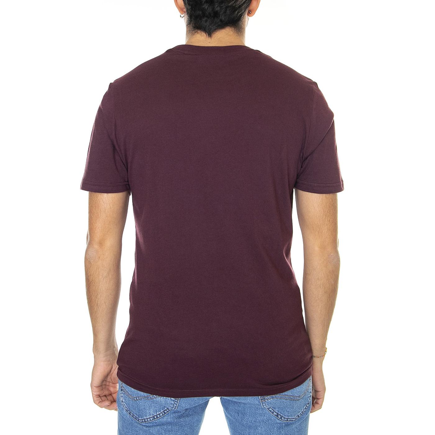 Target Tee Wine - Maglietta Girocollo Uomo Bordeaux 65093-580  BEN SHERMAN 