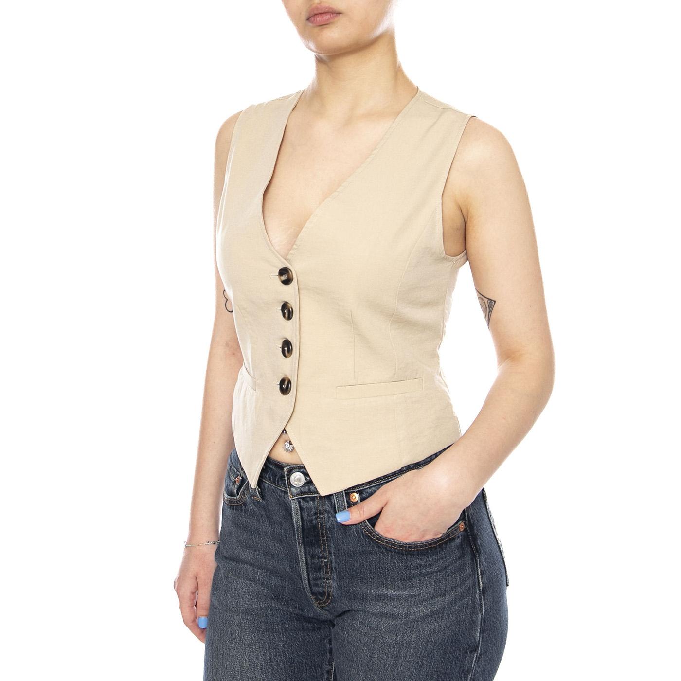 VESTS SAND - Gilet Donna Beige 4.66.119.19 102 MD'M 