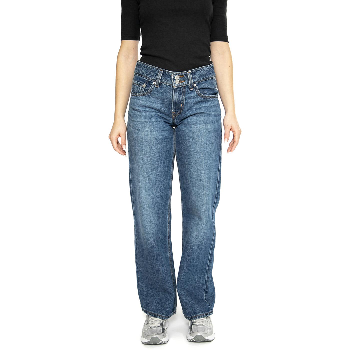 Superflow Loose Dark Indigo Worn In - Pantaloni Denim Jeans Donna Blu A7498-0002  LEVIS 
