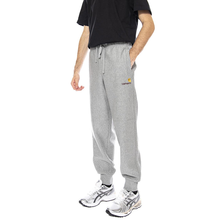 American Script Jogging Pant Grey Heather - Pantaloni Uomo Grigi I027042.V6XX . CARHARTT WIP 